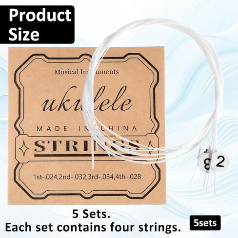 5 Set Nylon Ukelele Strings Ukulele Accessories Concert Ukuleles Strings for Soprano Concert and Tenor Ukele 21 23 26 Inch in Kuwait