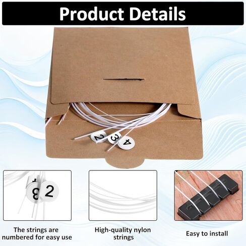 5 Set Nylon Ukelele Strings Ukulele Accessories Concert Ukuleles Strings for Soprano Concert and Tenor Ukele 21 23 26 Inch in Kuwait