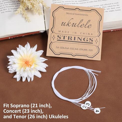 5 Set Nylon Ukelele Strings Ukulele Accessories Concert Ukuleles Strings for Soprano Concert and Tenor Ukele 21 23 26 Inch in Kuwait