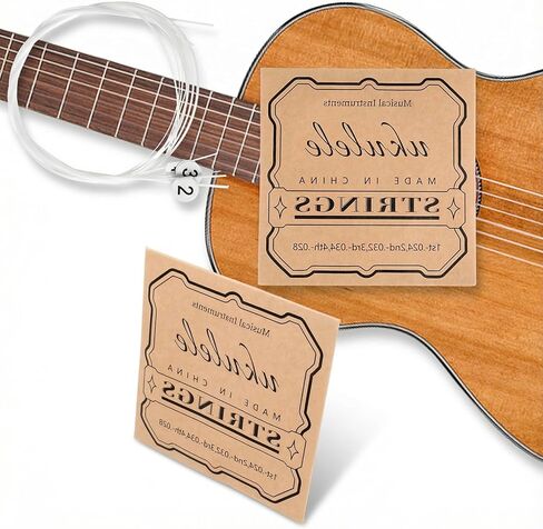 5 Set Nylon Ukelele Strings Ukulele Accessories Concert Ukuleles Strings for Soprano Concert and Tenor Ukele 21 23 26 Inch in Kuwait