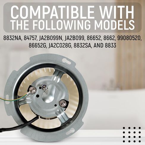 Upgraded 8832NA Bathroom Fan Blower Motor Compatible with Nutone 84757, JA2B099N, JA2B099, 86652G, 8662, JA2C028G, 99080520, 8832, 8832N, 8832SA, 8833, Bathroom Fan Motor in Saudi Arabia