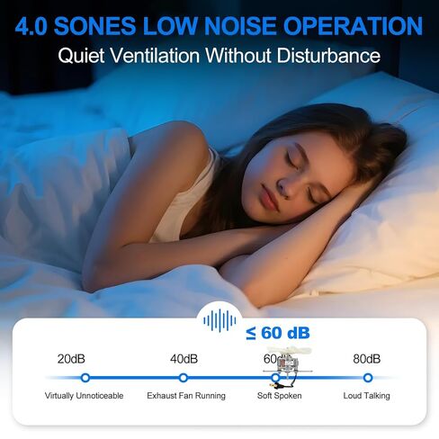 S99080199 محرك عادم الحمام - 80 CFM، 4.0 Sons محرك مروحة تهوية قوي، استبدال محرك مروحة العلية لـ 512، 512M، 673، 673-C، 8870، استبدال محرك مروحة الحمام 99080199 in Kuwait