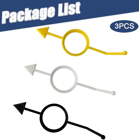 3PCS Billiards Aiming Aid, Cue Shot Aiming Aid for 2-1/4" Balls, Training Pool Ball Aid, Billiard Angle Trainer, Improve Your Pool Skills (Black, White, Yellow) in Saudi Arabia