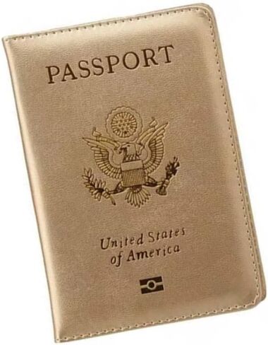 Pretty Little Passports® Pink Gold Frame Passport Cover (Coral) in Kuwait