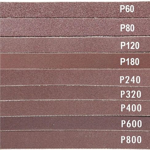 10 قطعة من الأربطة الكاشطة من أكسيد الألومنيوم لأعمال النجارة المعدنية، أشرطة صنفرة تلميع متينة 762 × 25 مم (40) in Kuwait