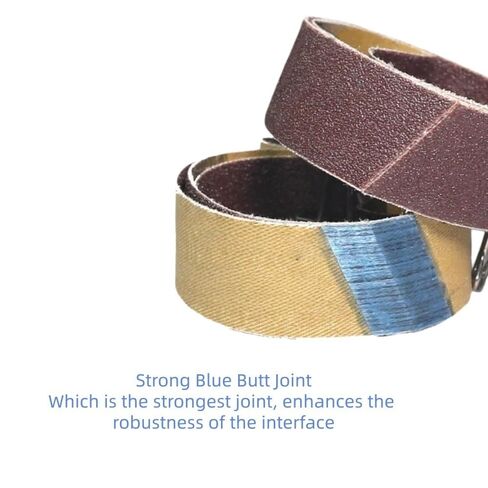 10 قطعة من الأربطة الكاشطة من أكسيد الألومنيوم لأعمال النجارة المعدنية، أشرطة صنفرة تلميع متينة 762 × 25 مم (40) in Kuwait