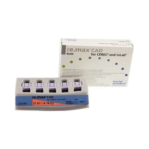 Ivoclar Vivadent 644383 IPS e.max CAD CEREC InLab Blocks LT A16 A1 5/Pk in Saudi Arabia