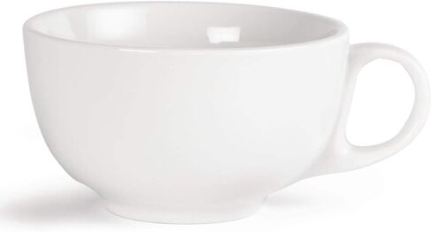 أكواب كابتشينو بورسلين أبيض 42 سنتيلتر - 12 عبوة من أولمبيا in Kuwait