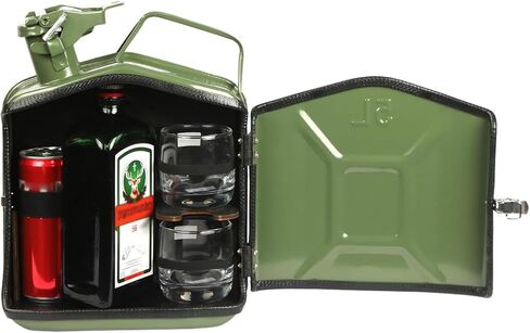 5L Jerry Can Mini Bar, Jerry Can Bar Counter, Mini Bar Cabinet, Handcrafted Pure Metal, Rational Interior Layout, Ideal Gift for Man Dad Husband Boyfriend Boss in Saudi Arabia