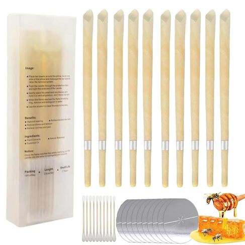 10Pcs Ear Wax Removal Tool for Wax Removal, Earwax Cleaning Tool for Ear Cleaning, Includes Cotton Swabs 1 in Kuwait