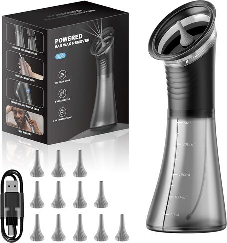 Upgraded Ear Wax Removal with LED Display- Safe and Effective Ear Wax Removal Kit-Ear Cleaner Kit -with Wastewater Recovery System-HSA-FSA-Eligible in Kuwait