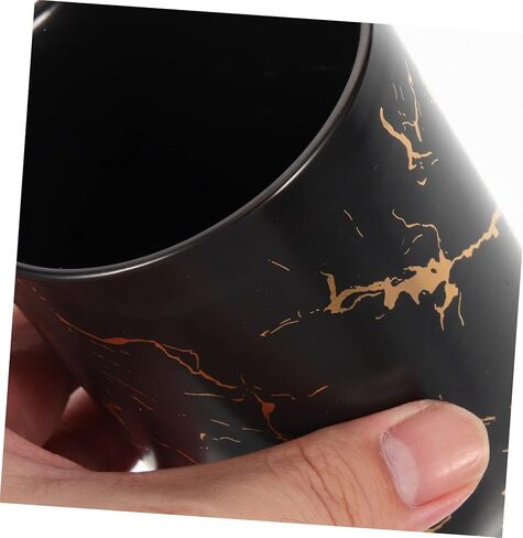 LIFKOME Marbled Dental Cup Aesthetic Restroom Decor Toothpaste Holder for Bathroom Marble Decor Practical Mouthwash Cup in Saudi Arabia