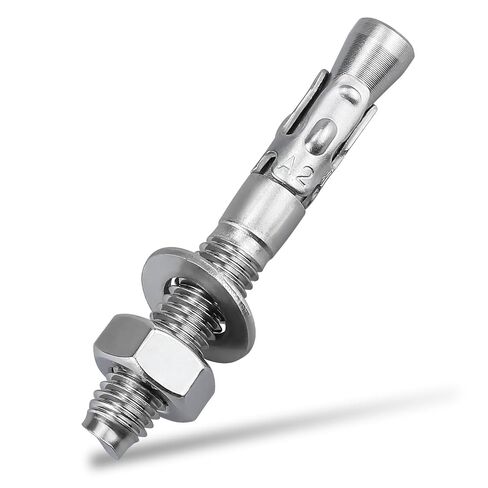 10-Pack M8-1.25 x 70 Wedge Anchors, Stainless Steel 304 (18/8), Concrete Anchor for Heavy-Duty Projects in Saudi Arabia