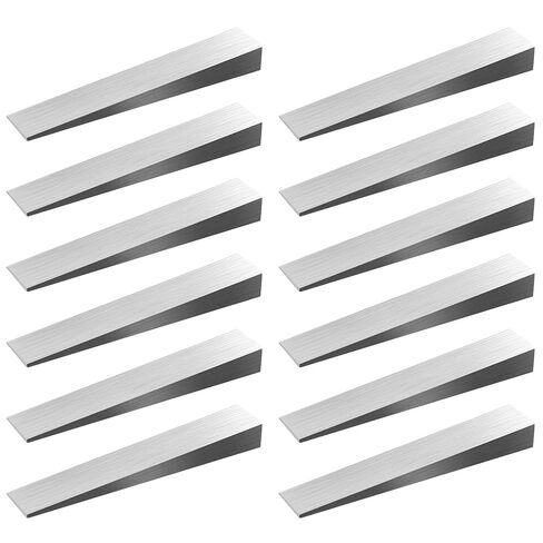 12 Pcs 1/2 x 3/4 x 4 Inch Flange Wedge Steel Wedges, Metal Wedges Shims for lathes, Welding Machines in Saudi Arabia