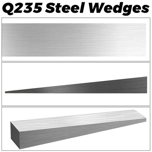 12 Pcs 1/2 x 3/4 x 4 Inch Flange Wedge Steel Wedges, Metal Wedges Shims for lathes, Welding Machines in Saudi Arabia