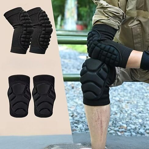 4pcs Universal Men's and Women's Knee and Elbow Equipment Set - Adjustable Cushioning Pads, Made of Moisture-Wicking Fabric in Saudi Arabia