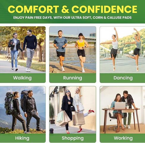 Corn & Callus Cushion Pads - 18Pcs Extra Thick Corn Pads for Feet - Self-Stick Adhesive Callus Cushions for Walking, Sport, Daily Use - Reduce Pressure and Friction from Shoes (Multi-Size) in Kuwait