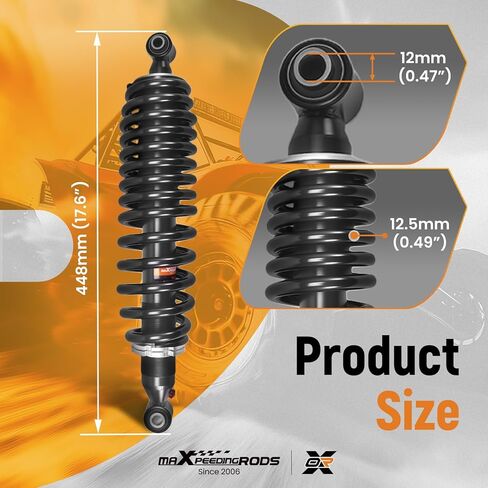 maXpeedingrods 2Pcs Rear Shock for Yamaha Viking 700 2014 2015 2016 2017 2018 2019 2020, for Yamaha Viking 700 EPS 2014 2015 2016 2018 2020, 1XD-F2200-00-00 Monotube Absorber, Black in Saudi Arabia