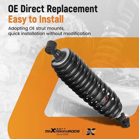 maXpeedingrods 2Pcs Rear Shock for Yamaha Viking 700 2014 2015 2016 2017 2018 2019 2020, for Yamaha Viking 700 EPS 2014 2015 2016 2018 2020, 1XD-F2200-00-00 Monotube Absorber, Black in Saudi Arabia