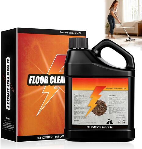 Tile Cleaner-Heavy Duty Solubrilho Floor Cleaner - 0.5L Heavy Duty Floor Cleaner, Multipurpose Powerful Stain Removing Liquid for Multi-Surface Use, Bathroom, Kitchen, Floors & Non-Slip in Kuwait