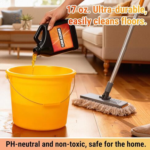 Tile Cleaner-Heavy Duty Solubrilho Floor Cleaner - 0.5L Heavy Duty Floor Cleaner, Multipurpose Powerful Stain Removing Liquid for Multi-Surface Use, Bathroom, Kitchen, Floors & Non-Slip in Kuwait