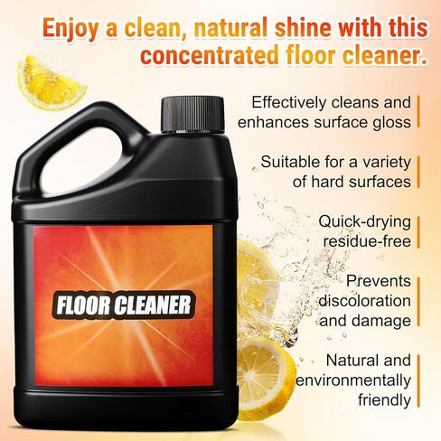 Tile Cleaner-Heavy Duty Solubrilho Floor Cleaner - 0.5L Heavy Duty Floor Cleaner, Multipurpose Powerful Stain Removing Liquid for Multi-Surface Use, Bathroom, Kitchen, Floors & Non-Slip in Kuwait