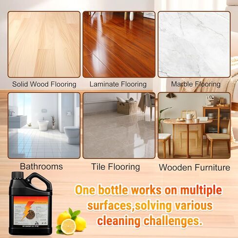Tile Cleaner-Heavy Duty Solubrilho Floor Cleaner - 0.5L Heavy Duty Floor Cleaner, Multipurpose Powerful Stain Removing Liquid for Multi-Surface Use, Bathroom, Kitchen, Floors & Non-Slip in Kuwait