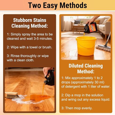 Tile Cleaner-Heavy Duty Solubrilho Floor Cleaner - 0.5L Heavy Duty Floor Cleaner, Multipurpose Powerful Stain Removing Liquid for Multi-Surface Use, Bathroom, Kitchen, Floors & Non-Slip in Kuwait