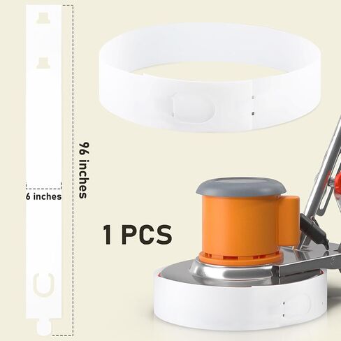 واقي من الرذاذ لمنظفات الأرضيات مقاس 96 بوصة، واقيات عالمية من رذاذ الغسيل، تصميم قابل للتعديل يناسب مختلف الآلات ذات الفتحات، ويحمي الجدران من الماء والمواد الكيميائية أثناء عملية التنظيف (1) in Kuwait