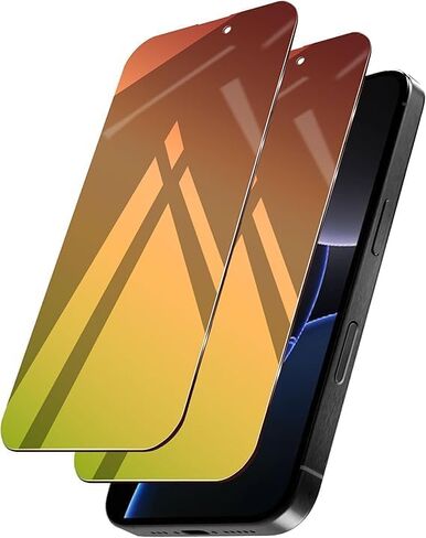 2 Pack for iPhone 15 Pro Max Privacy Screen Protector Tempered Glass for iPhone15ProMax 6.7inch Anti-Spy Private Glass Film Anti-Blue Light No Bubble Anti-Scratch Full Coverage Gradient Purple in Kuwait
