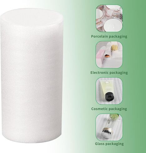 لوازم النقل، لفافة تغليف إسفنجية بعرض 40.64 سم × طول 20.32 سم، لحماية المواد الهشة، والأثاث، وتغليف وسائل النقل، وحشو الكرتون، مع 30 ملصقًا هشًا in Kuwait