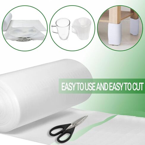 لوازم النقل، لفافة تغليف إسفنجية بعرض 40.64 سم × طول 20.32 سم، لحماية المواد الهشة، والأثاث، وتغليف وسائل النقل، وحشو الكرتون، مع 30 ملصقًا هشًا in Kuwait