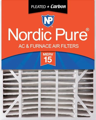 Nordic Pure 20x25x6 (19 3/4 x 24 1/4 x 6) Merv 12 – 1 Pack AC Furnace Air Filter, Replacement Part 201 for Aprilaire Space-Gard 2200 in Kuwait