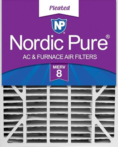 Nordic Pure 20x25x6 (19 3/4 x 24 1/4 x 6) Merv 12 – 1 Pack AC Furnace Air Filter, Replacement Part 201 for Aprilaire Space-Gard 2200 in Kuwait