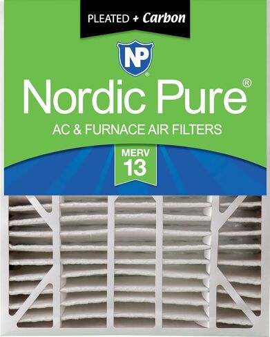 Nordic Pure 20x25x6 (19 3/4 x 24 1/4 x 6) Merv 12 – 1 Pack AC Furnace Air Filter, Replacement Part 201 for Aprilaire Space-Gard 2200 in Kuwait