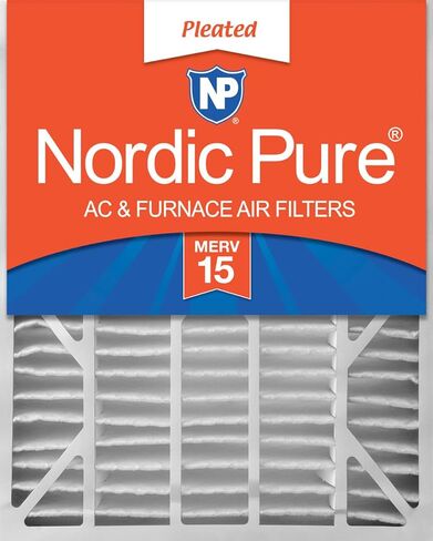 Nordic Pure 20x25x6 (19 3/4 x 24 1/4 x 6) Merv 12 – 1 Pack AC Furnace Air Filter, Replacement Part 201 for Aprilaire Space-Gard 2200 in Kuwait