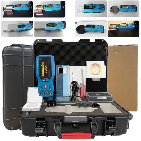 Surface Roughness Tester 20 Parameters Surface Roughness Meter Portable Surface Profilometer Profile Gauge Instruments Surftest with Range Ra Rz Real-time Clock Settings and Display in Kuwait