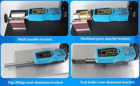 Surface Roughness Tester 20 Parameters Surface Roughness Meter Portable Surface Profilometer Profile Gauge Instruments Surftest with Range Ra Rz Real-time Clock Settings and Display in Kuwait