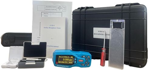 Surface Roughness Tester 20 Parameters Surface Roughness Meter Portable Surface Profilometer Profile Gauge Instruments Surftest with Range Ra Rz Real-time Clock Settings and Display in Kuwait