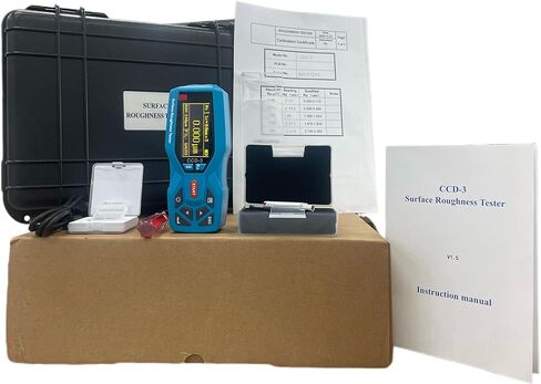 Surface Roughness Tester 20 Parameters Surface Roughness Meter Portable Surface Profilometer Profile Gauge Instruments Surftest with Range Ra Rz Real-time Clock Settings and Display in Kuwait