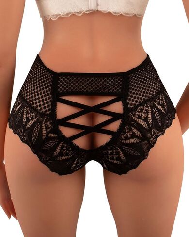 Womens Floral Lace G-String Thongs Sexy Underwear Panties Seamless Underpant in Kuwait