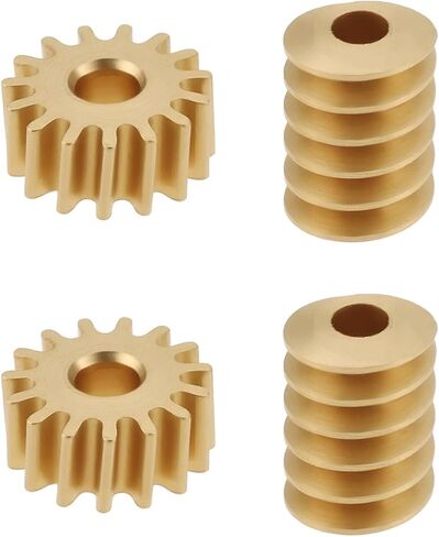 2Pcs 1/87 Static Change Gear 15T 0.2M Worm Gear with 1mm Worm Suitable for Most Model Motors in Saudi Arabia