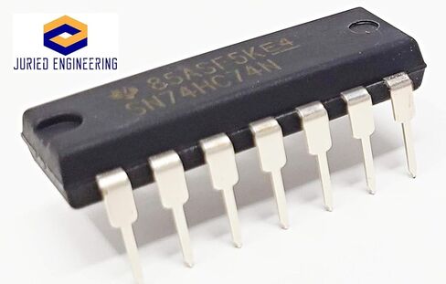 SN74HC74N 74HC74 Dual D-Type Positive-Edge-Triggered Flip-Flops with Clear and Preset Breadboard-Friendly IC DIP-14 (1 Piece) in Saudi Arabia