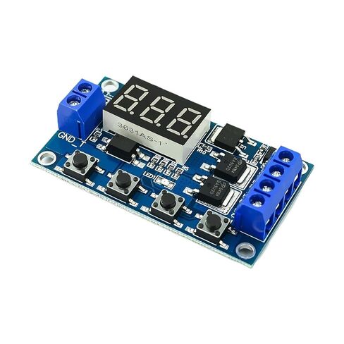 1-10pcs DC12V 24V Dual MOS LED Digital Time Delay Relay Trigger Cycle Timer Delay Switch Circuit Board Timing Control Module DIY(8pcs) in Saudi Arabia