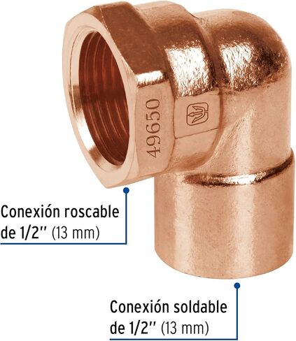 90 درجة كوع خيط داخلي نحاسي 1/2 بوصة in Kuwait