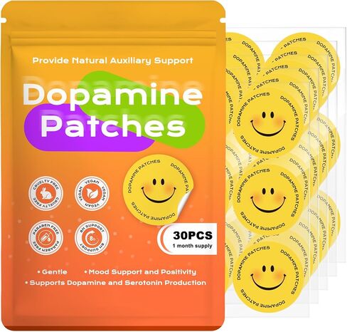 Dopamine Patches Extra Strength, Mood Support Patches for Daily Mood Boost & Positivity Support, Motivation（30 Pcs） in Saudi Arabia