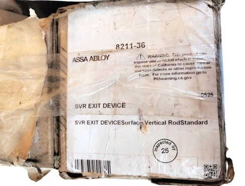8211-36 Surface Vertical Rod Exit Device – Standard Duty SVR Panic Bar for Aluminum and Metal Doors, 36" Length, Compatible with ASSA ABLOY Type Hardware in Saudi Arabia