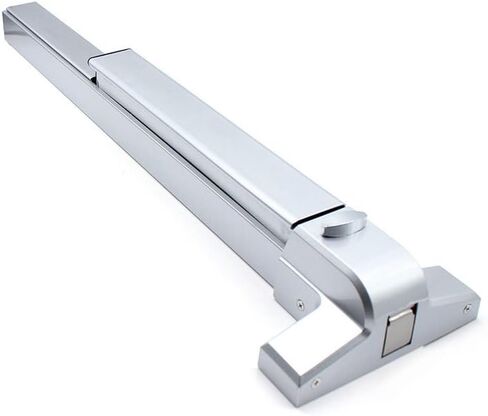 Lock TBVECHI Push Bar Panic Push Exit Device Door Emergency Exit Latches Lock Commercial Single Fire Lock Wood Metal Door Panic Exit Bar with Door Knob in Kuwait