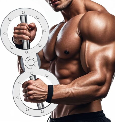 آلة حرق - آلة حرق دوارة دوارة مع مقاومة قابلة للتعديل 12 رطل، مدرب تقوية الساعد، معدات تمرين الذراع الدوارة 360 درجة للرجال والنساء in Kuwait