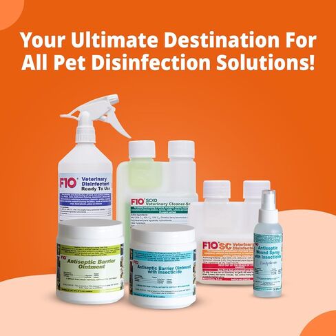F10 SC Concentrated Veterinary Disinfectant for Kennels, Litter Box, Cage, Terrariums, Habitats, Vet Practices - 200 ml (6.8oz) in Kuwait